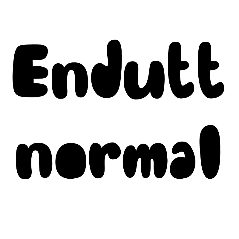 Endutt normal font Free fonts on Creazilla Creazilla