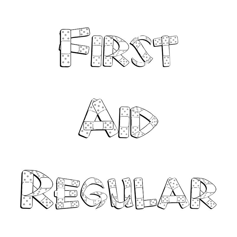 First Aid Regular font Free fonts on Creazilla Creazilla