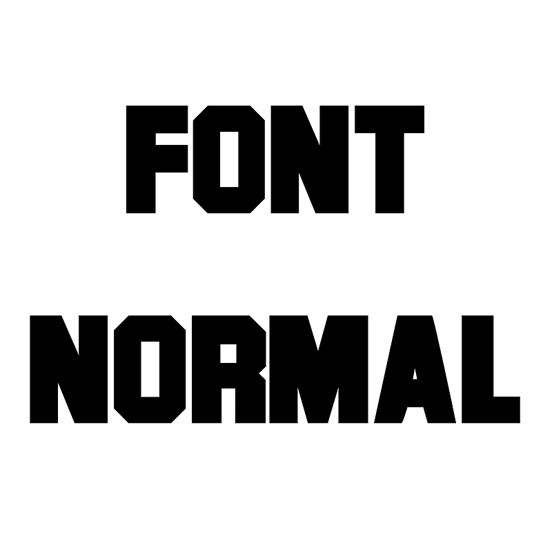 Font Normal Creazilla