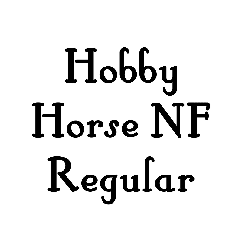 Hobby Horse NF Regular font Free fonts on Creazilla Creazilla
