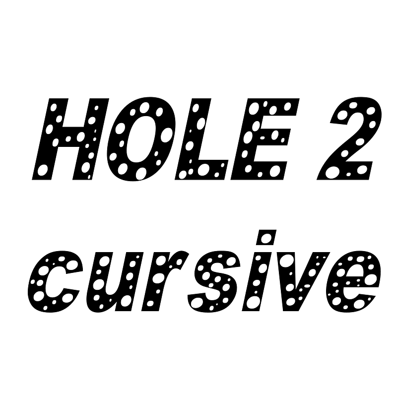 HOLE 2 cursive font Free fonts on Creazilla Creazilla