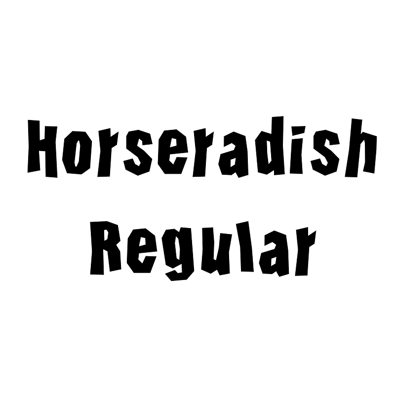Horseradish Regular font Free fonts on Creazilla Creazilla