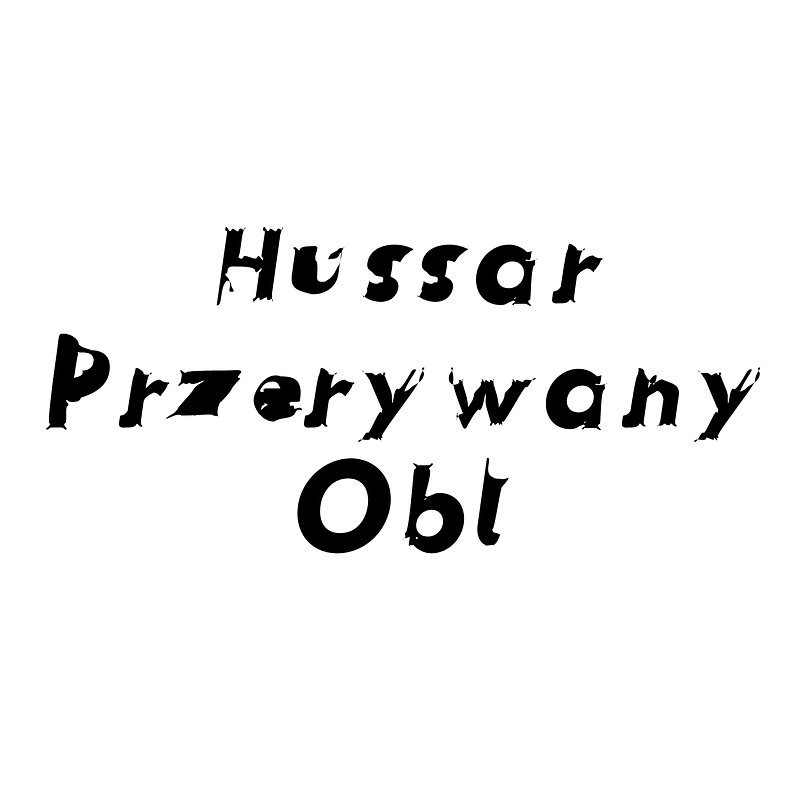 Hussar Przerywany Obl font Free fonts on Creazilla Creazilla