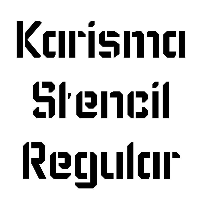 Karisma Stencil Regular font Free fonts on Creazilla Creazilla