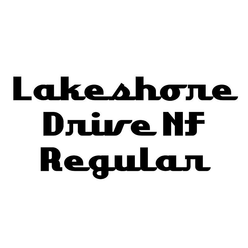Lakeshore Drive NF Regular font Free fonts on Creazilla Creazilla