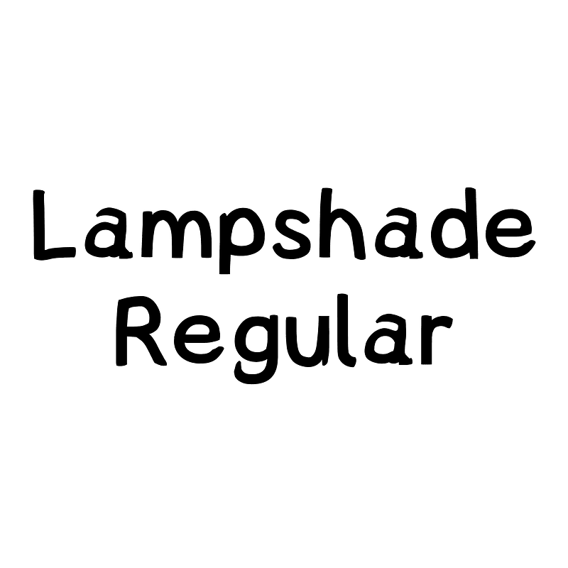 Lampshade Regular font Free fonts on Creazilla Creazilla