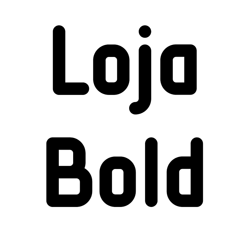 Loja Bold font