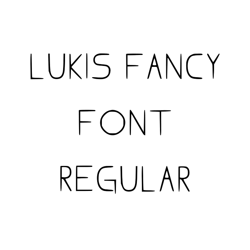 Lukis Fancy Font Regular Creazilla