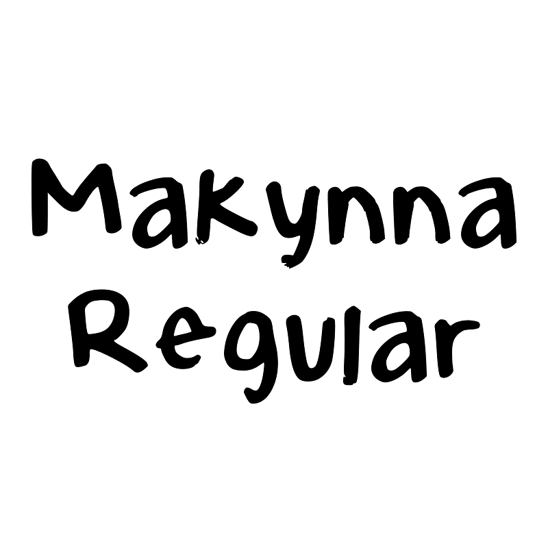 Makynna Regular font