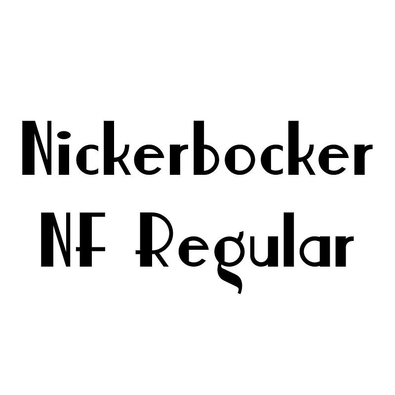 Nickerbocker NF Regular font Free fonts on Creazilla Creazilla