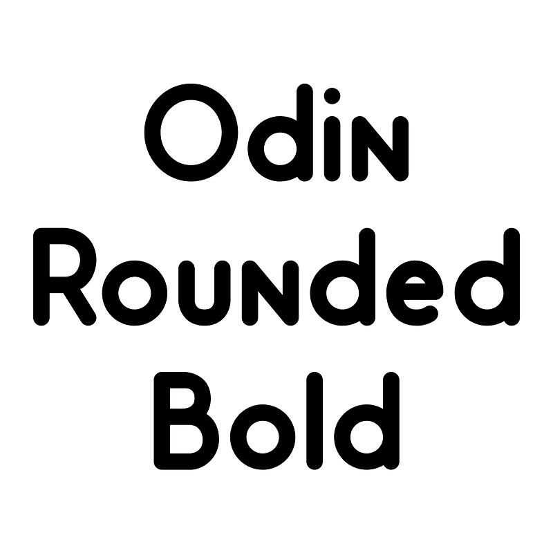 Odin Rounded Bold font Free fonts on Creazilla Creazilla