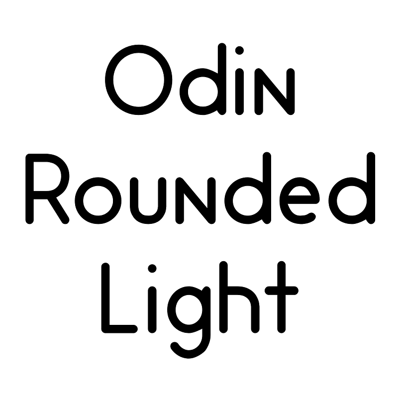 Odin Rounded Light font Free fonts on Creazilla Creazilla