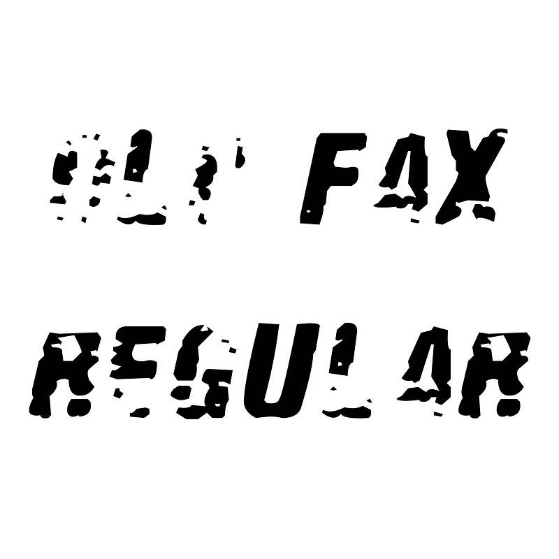 Old Fax Regular font Free fonts on Creazilla Creazilla