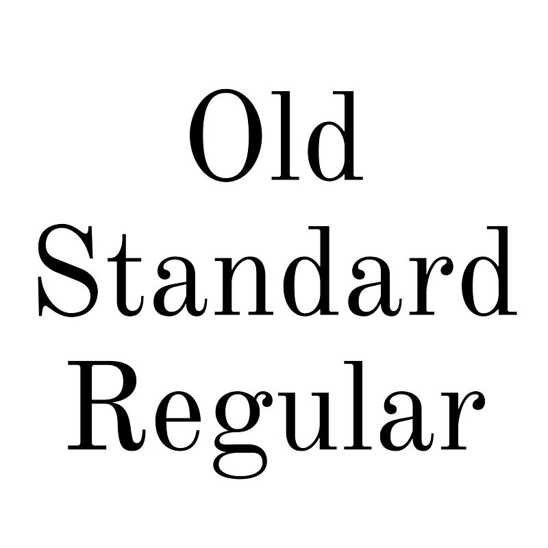 Old Standard Regular Creazilla