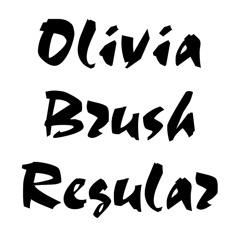 Olivia Brush Regular font Free fonts on Creazilla Creazilla