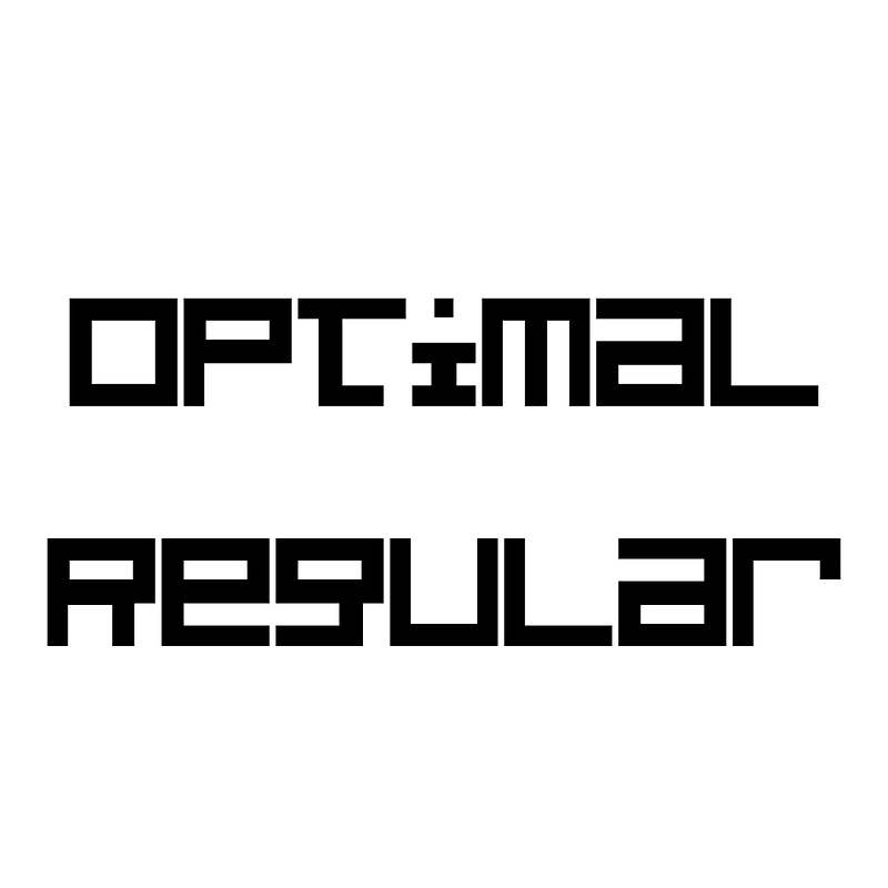 Optimal Regular font Free fonts on Creazilla Creazilla
