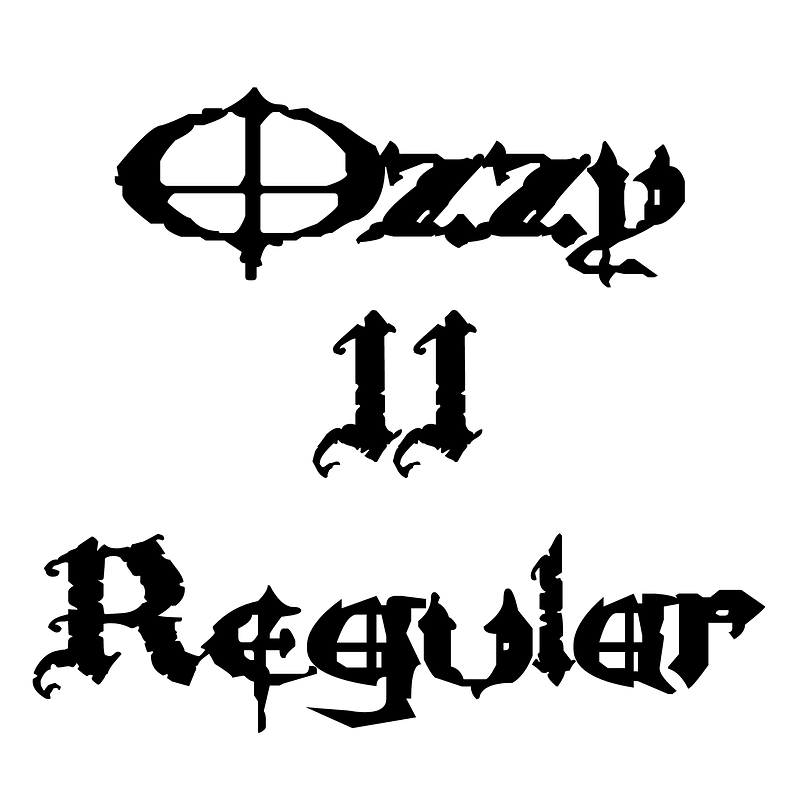 ozzy osbourne font dafont