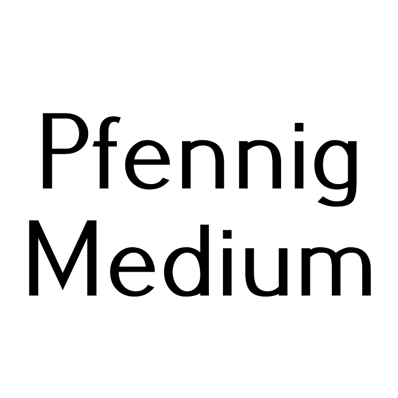 Pfennig Medium font Free fonts on Creazilla Creazilla