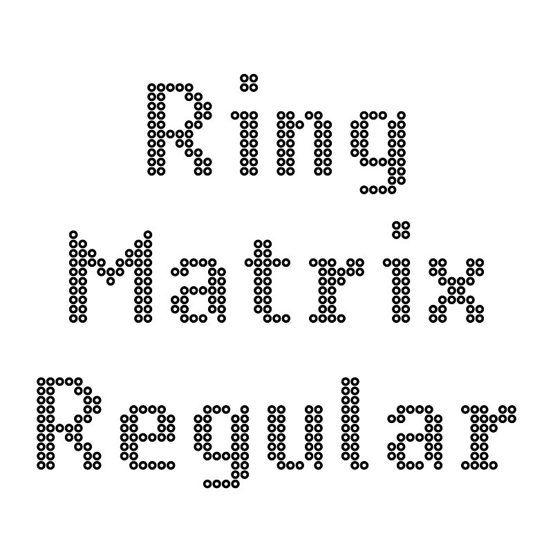 Ring Matrix Regular font