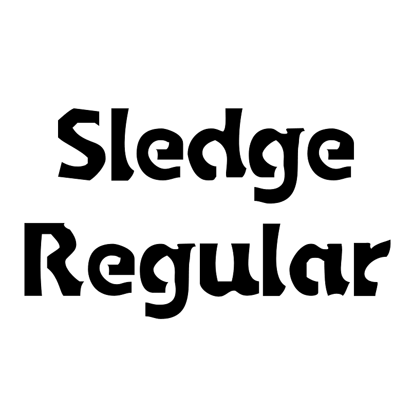 Sledge Regular font Free fonts on Creazilla Creazilla