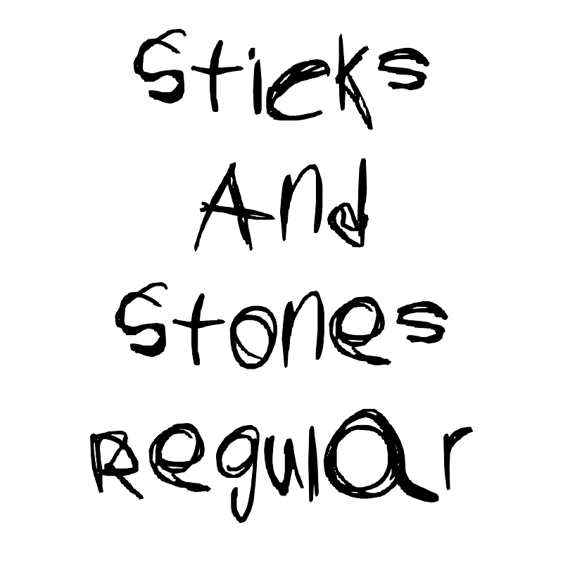 Sticks And Stones Regular Creazilla