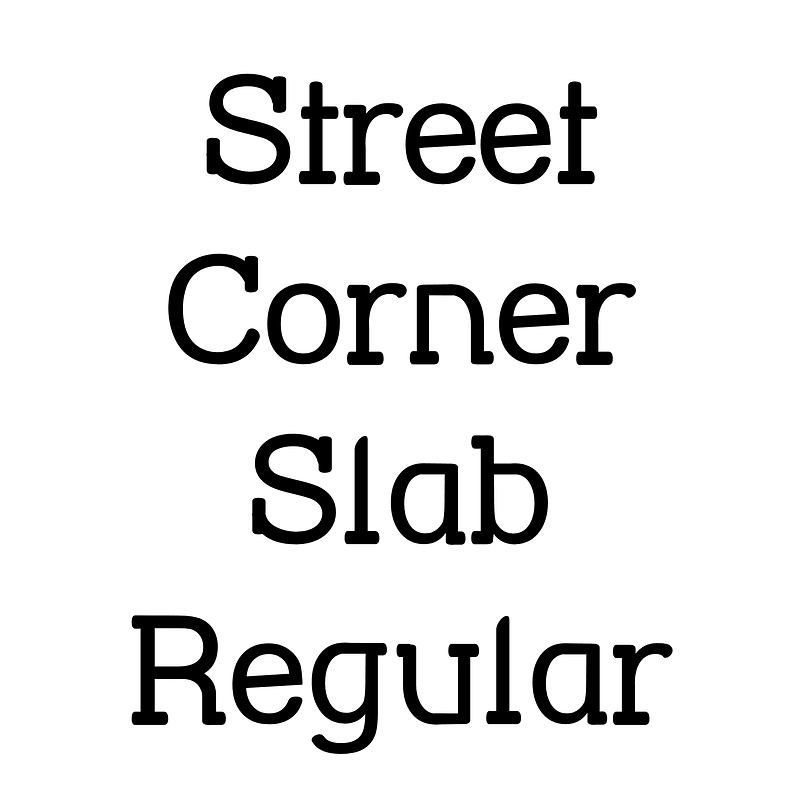 Street Corner Slab Regular Creazilla