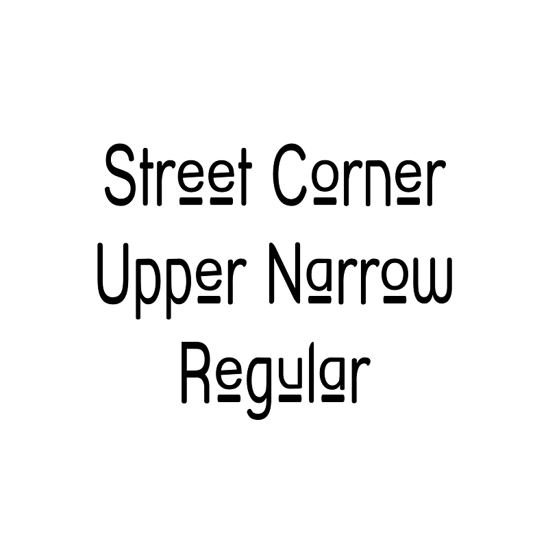 Street Corner Upper Narrow Regular Creazilla