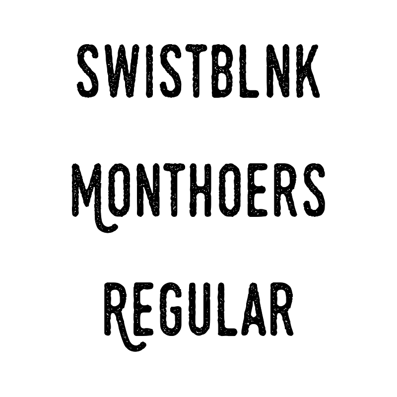Swistblnk Monthoers Regular font Free fonts on Creazilla Creazilla