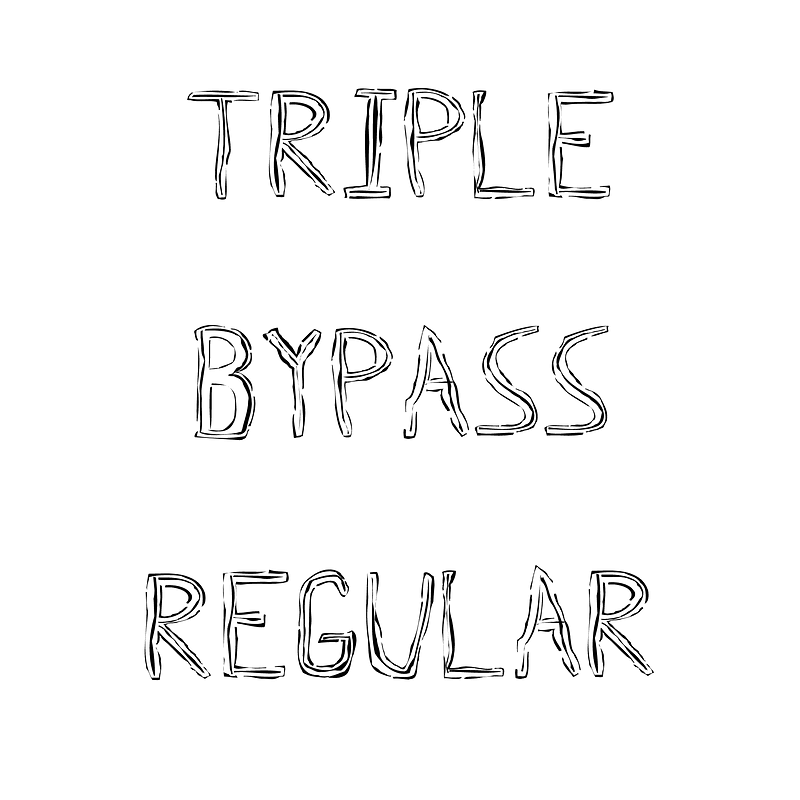 Triple Bypass Regular font Free fonts on Creazilla Creazilla