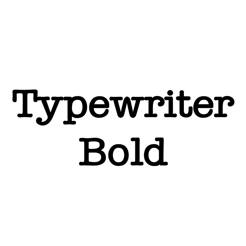 Typewriter Bold font Free fonts on Creazilla Creazilla