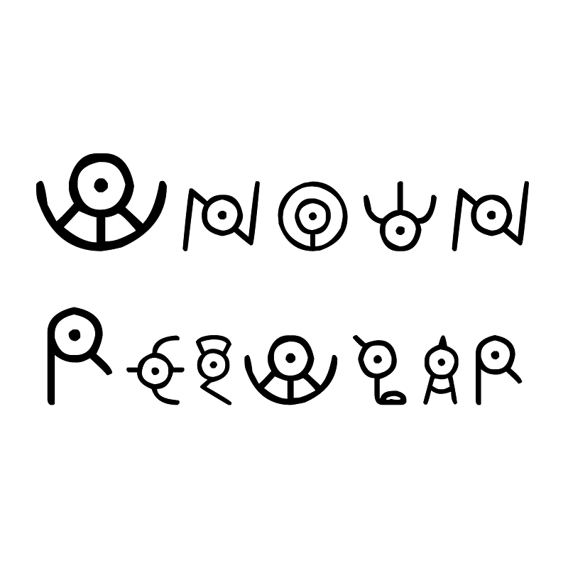 Unown Regular font Free fonts on Creazilla Creazilla