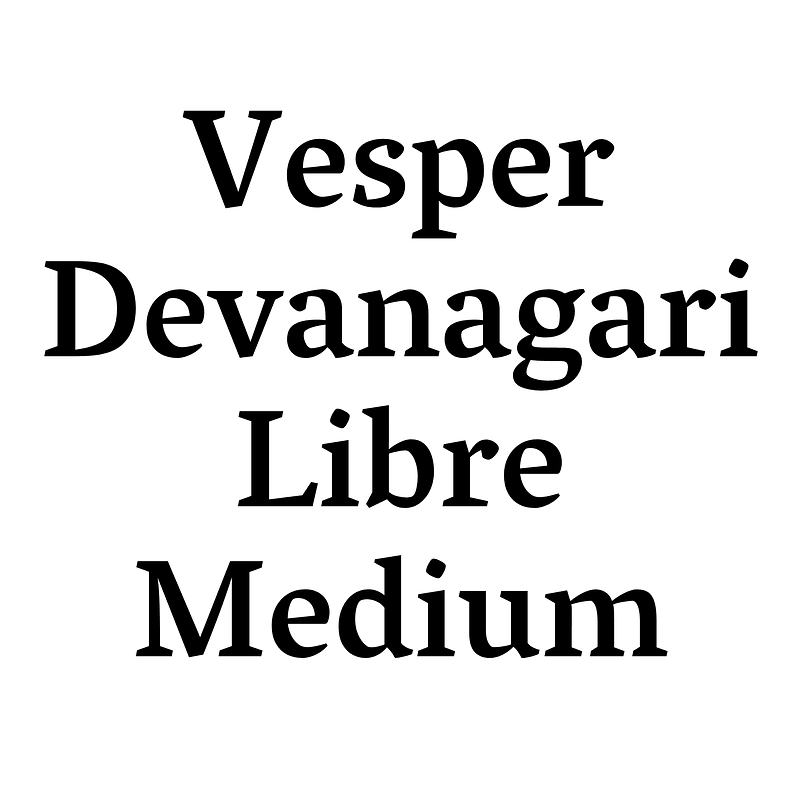 Vesper Devanagari Libre Medium font Free fonts on Creazilla Creazilla