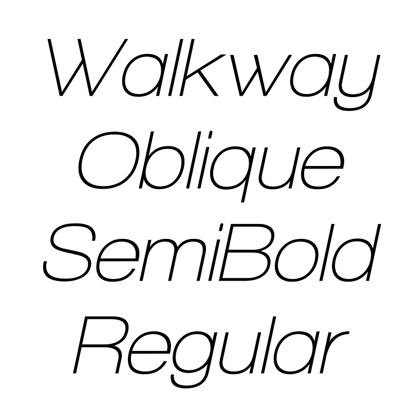 Walkway Oblique SemiBold Regular font Free fonts on Creazilla Creazilla