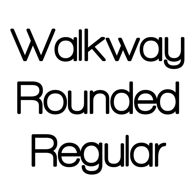 Walkway Rounded Regular font Free fonts on Creazilla Creazilla