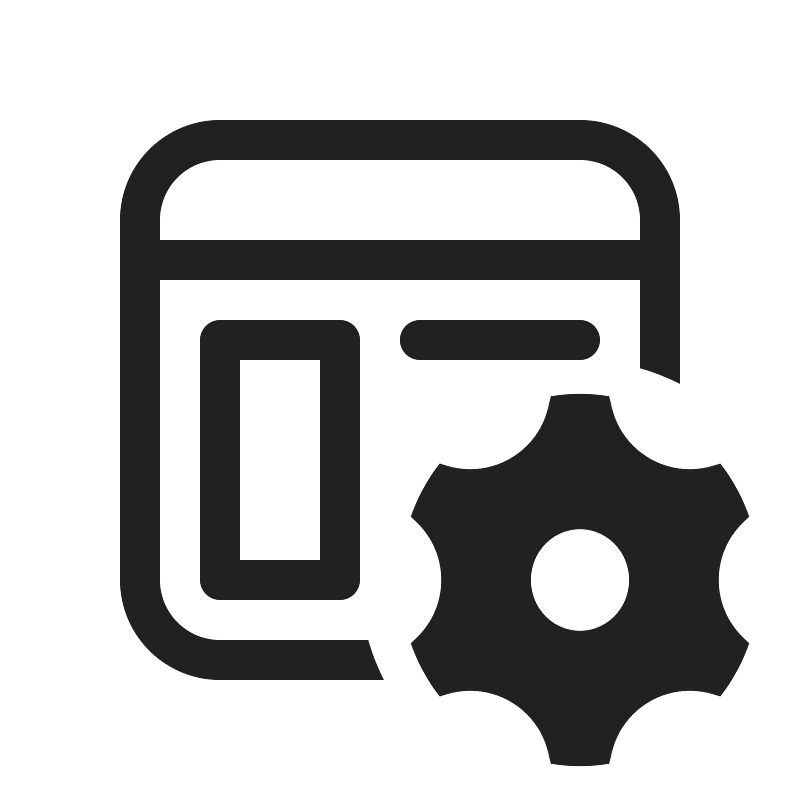 Ic fluent content settings 20 regular - Free vector icons on creazilla.com