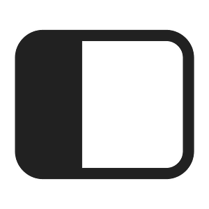 Ic fluent dock panel left 24 regular icon. Free download transparent ...