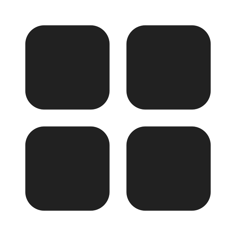 Ic fluent grid 28 filled icon. Free download transparent .PNG | Creazilla