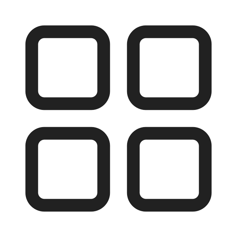 Ic fluent grid 28 regular - Free vector icons on creazilla.com