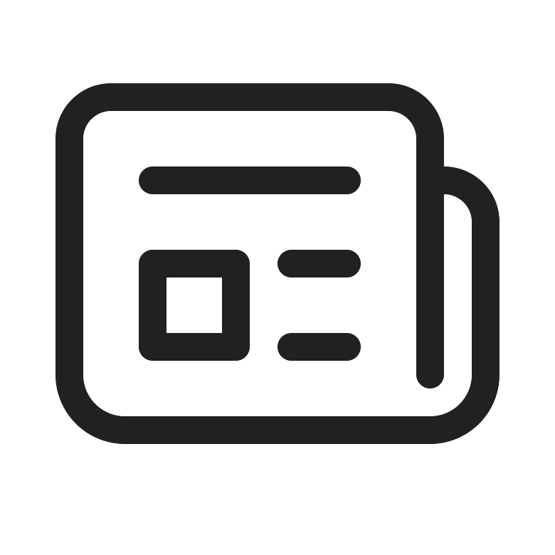 Ic fluent news 20 regular icon. Free download transparent .PNG | Creazilla