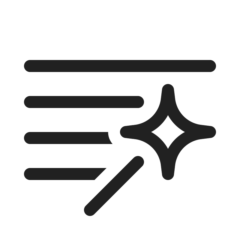 Ic fluent text grammar wand 20 regular icon. Free download transparent ...