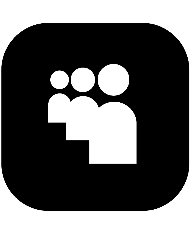 Rounded myspace icon. Free download transparent .PNG | Creazilla