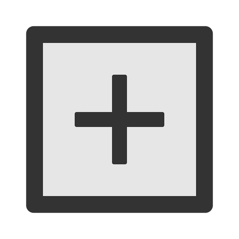 Plus-square icon. Free download transparent .PNG | Creazilla
