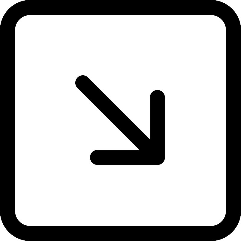 Arrowdownrightsquare icon. Free download transparent .PNG Creazilla