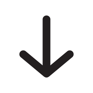 Arrow-downward-outline icon