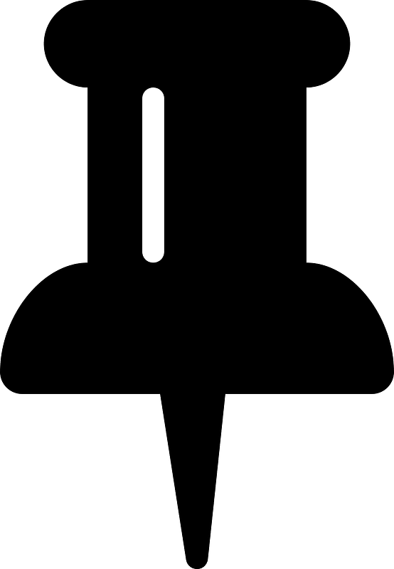Thumbtack icon. Free download transparent .PNG Creazilla