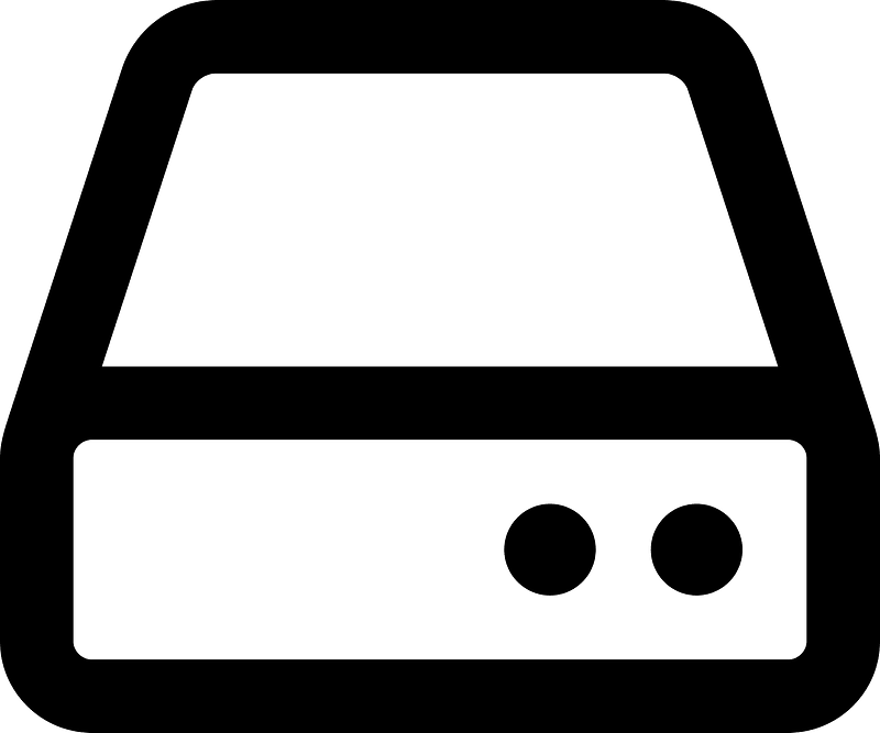 Hdd icon. Free download transparent .PNG Creazilla