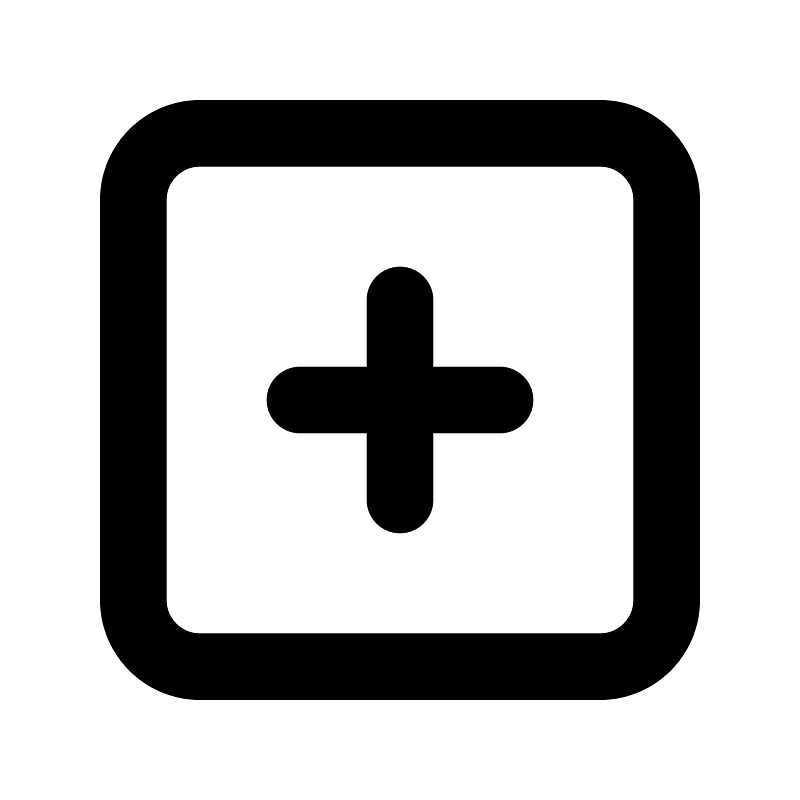 Plus-square icon. Free download transparent .PNG | Creazilla