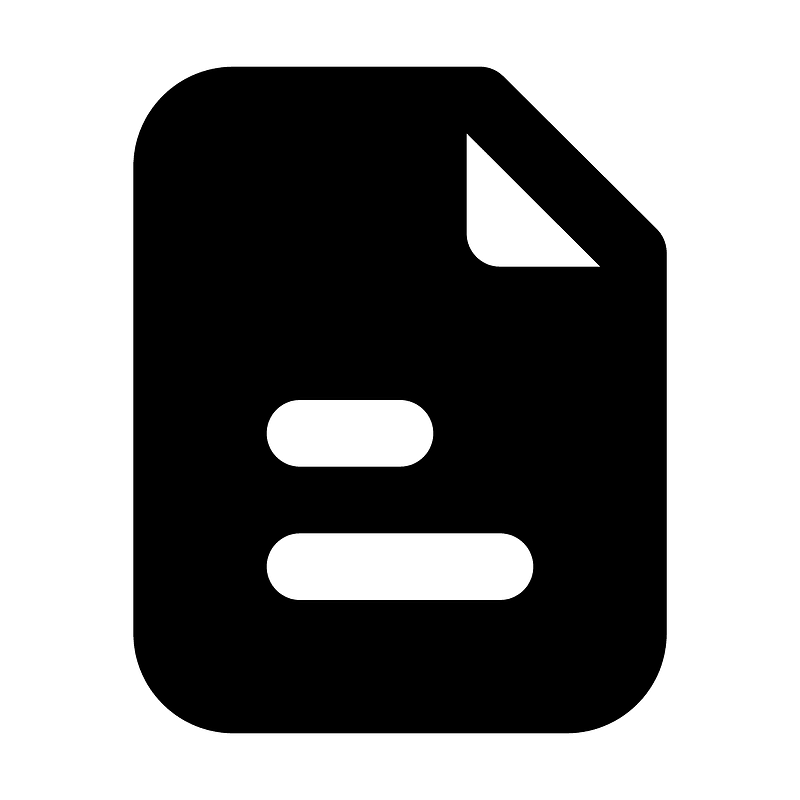 File-text icon. Free download transparent .PNG | Creazilla