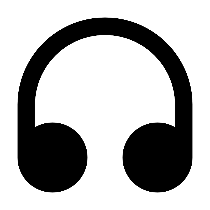 Headphones icon. Free download transparent .PNG Creazilla