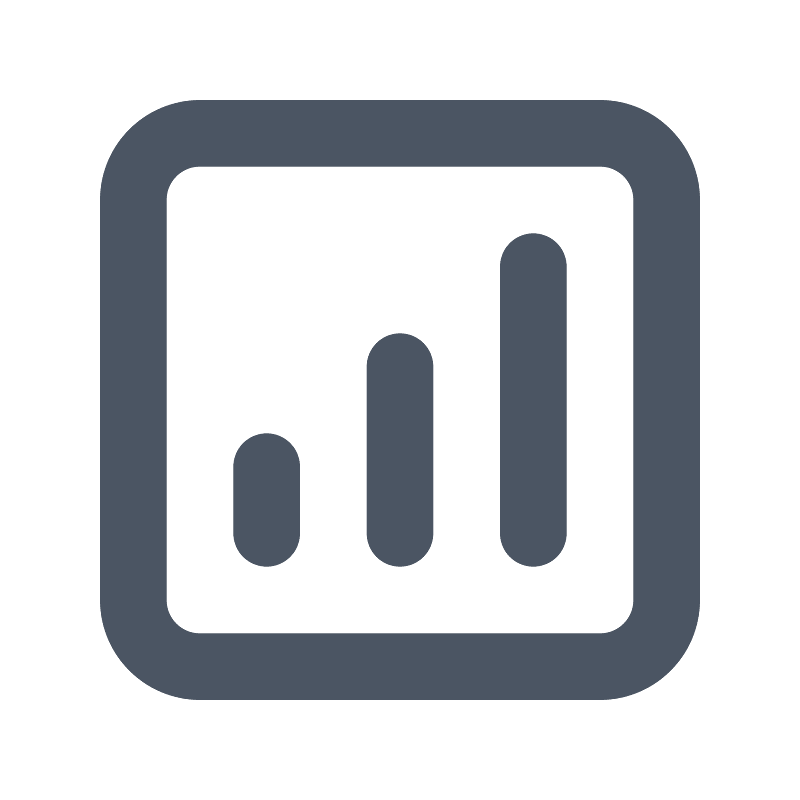 Chartsquarebar icon. Free download transparent .PNG Creazilla